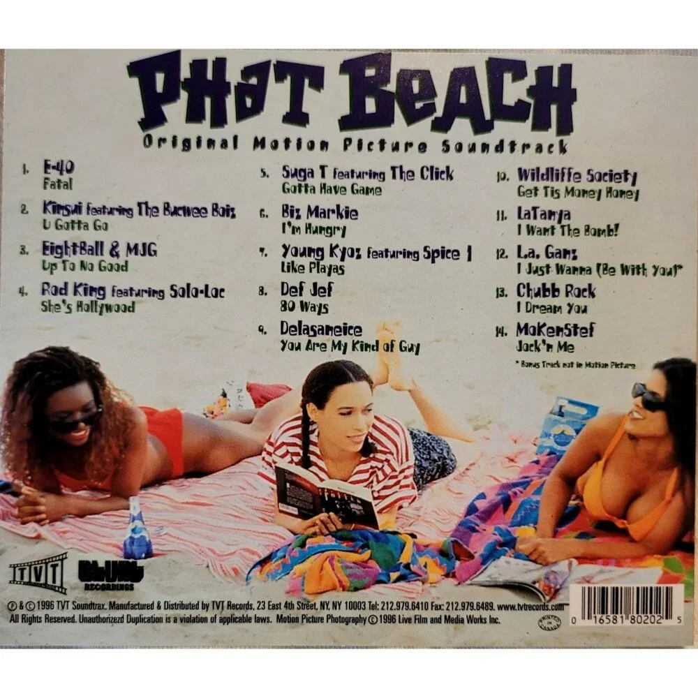 Phat Beach Original Motion Picture Soundtrack CD Music TVT Records 37249cd